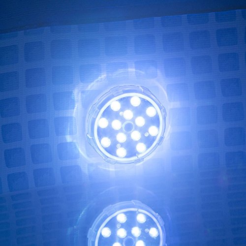 Game Pool Lights - 12 Colors 4 Modes, Easily Installable, Remote Controlled, Uses 3 AAA Batteries, for Above Ground Pools