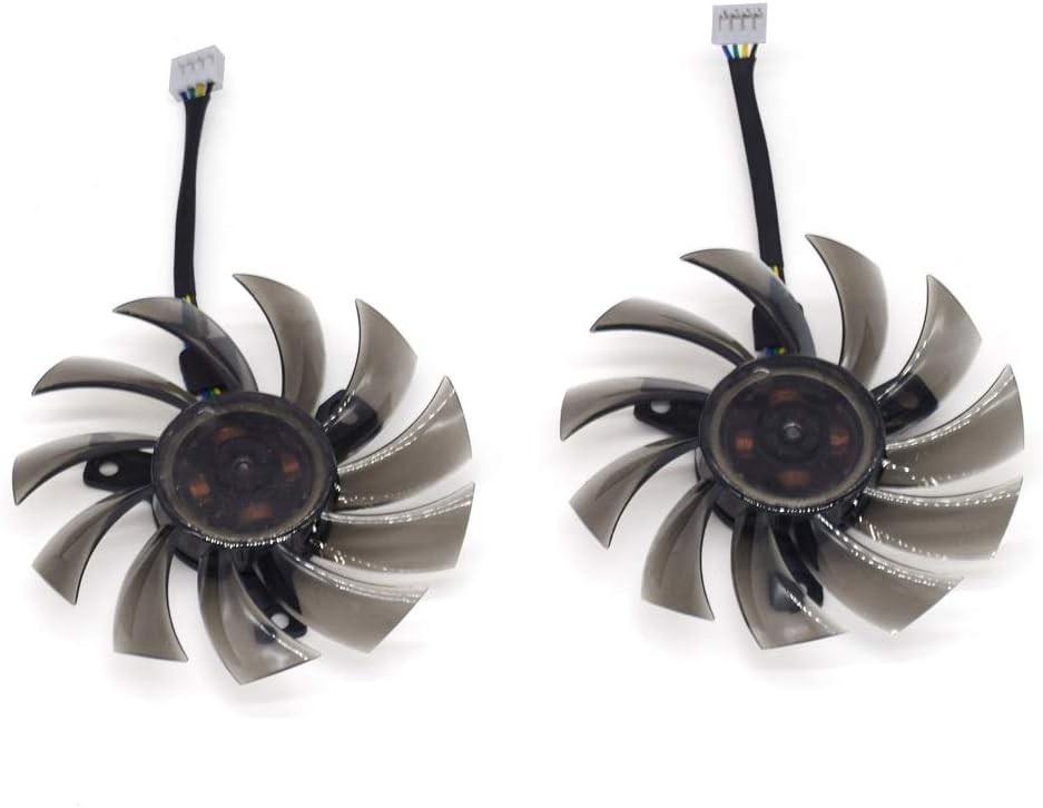 75mm GA81S2U DC 12V 0.38A 4Pin Cooler Fan Video Card Fan Replacement for Zotac GTX 970 Dual Fan