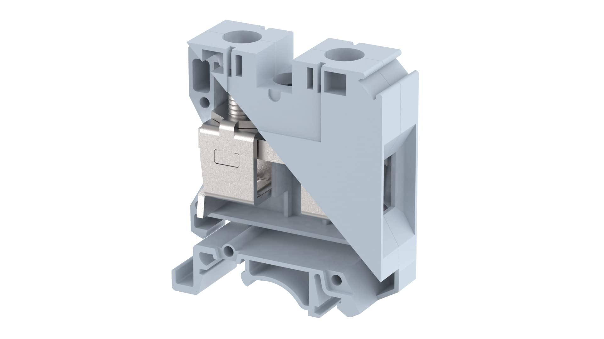 Elmex Feed Through Terminal Block 35mm Grey Pack of 50