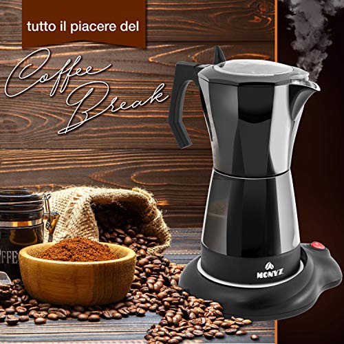 Klassische Espressokocher für 6 Tassen, Innenraum aus Aluminium, zertifiziertes Material, ergonomischer Griff… – Bild 4