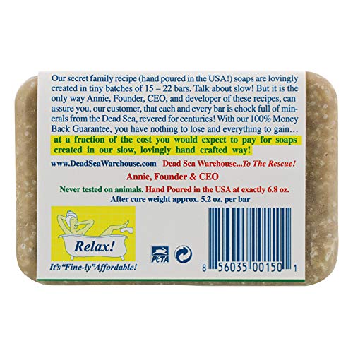 Dead Sea Warehouse Amazing Minerals Combination Facial Skin Soap Bar, Hand Crafted with Deep