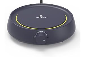 Xukeib Coffee Mug Warmer for Desk Auto Shut Off, Candle Wax Melt Warmer for Jar Candles, Safely Releases Scents Without a Flame, Electric Self Heated Plate for Heating Milk, Tea, Hot Chocolate (Gray)