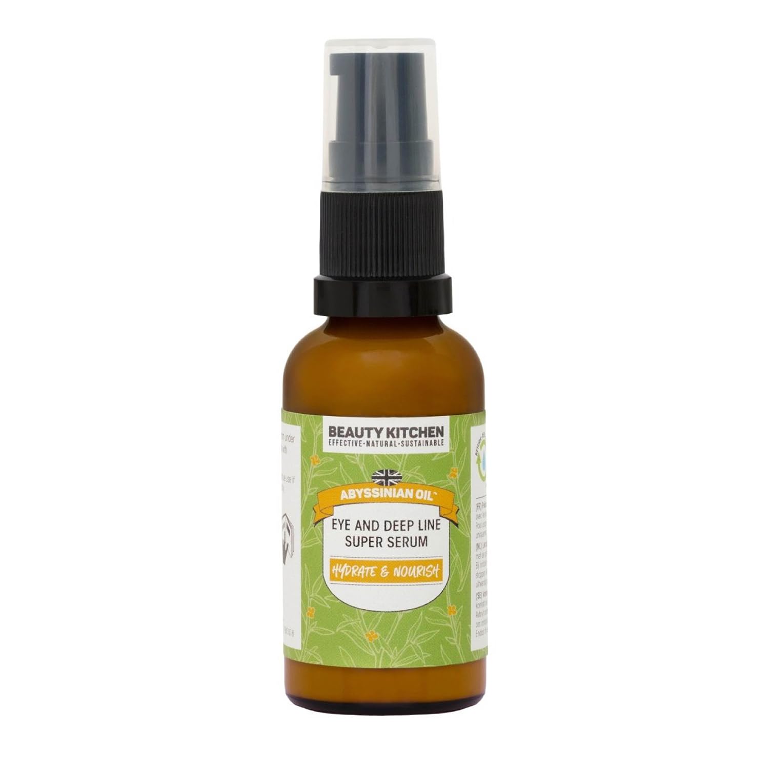 Beauty Kitchen - Hydrating Abyssinian Oil Super Serum for Eye & Deep Lines 30ml - Anti Aging Eye& Anti-Wrinkle Serum - Targets Deep Lines & Wrinkles - Vegan/Cruelty Free โ image 1