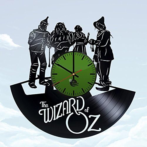 The Wizard of Oz Vinyl Record Clock – Unique and Stylish Gift Idea – Perfect present for birthday, anniversary, wedding, Valentine’s Day – Modern Décor for any space