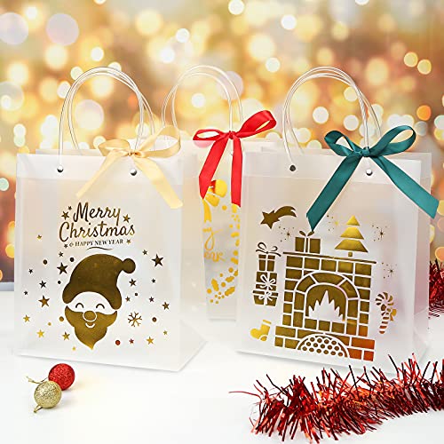 Shindel 9inch Christmas Gift Bag, 12PCS Christmas Bulk Set for Gifts