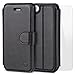 iPhone 5S Case iPhone SE Case, TANNC [Screen Protector Included] Flip Leather Wallet Phone Case [Layered Dandy] - [Card Slot][Flip][Wallet] - For Apple iPhone 5S / SE/5 Devices - Black