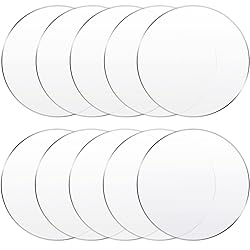 10 Pieces 6 Inch Clear Acrylic Circle Sheet Acrylic