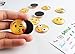 Keklle Emoji Refrigerator Magnets, Fridge Magnets, Cute Magnets, Perfect for Magnetic Message Whiteboard, Office Cabinets, 12 Pack