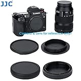 (2 Packs) JJC Leica L Mount Body Cap, Leica L Rear Lens Cap, Leica L Rear Cap, Leica L T Rear Lens Cover, Panasonic S Body Lens Cap, fits Leica SL TL2 TL T & Panasonic Lumix S1 S1H S1R, Sigma fp