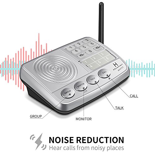 Hosmart 1/2 Mile LONG RANGE 7-Channel Security Wireless Intercom System for Home or Office (2017 New vesion)(1 Station Silver) - Thumbnail 6