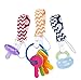 Pacifier Clip - 5 Pack | Unisex | 2-Sided Design | Best Universal Pacifier Holder Set for Girl/boy, Teething Ring Toys, Blankets, Drool Bibs | Perfect Baby Shower Gift