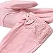 Women Driving Sunscreen Slip Gloves Cotton Gloves Breathable Lace Bow (One size, Pink)