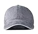 Aedvoouer Men Women Baseball Cap Vintage Washed Distressed Hats Twill Plain Adjustable Dad-Hat (Grey)