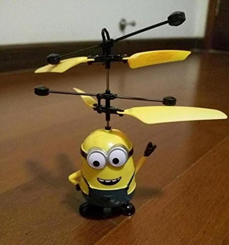 Male Infrared Flying Minion Boy Finger Up Yellow Toy Vehicle Electronic Toy Helicopter Aircraft
