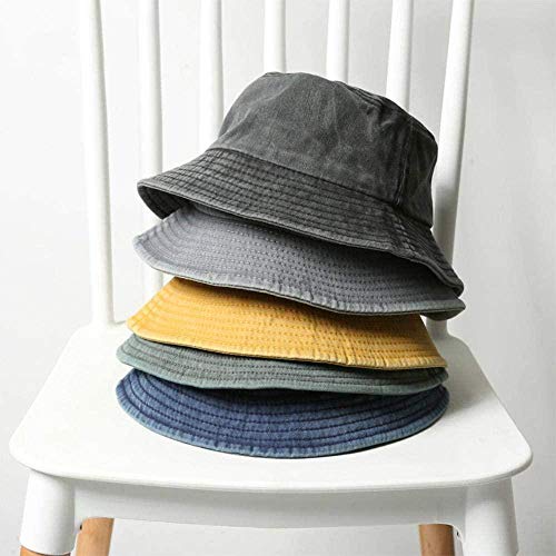 NIUASH Fischerhüte Washed Denim Bucket Hat Männer Frauen Baumwolle Angeln Jagdmütze Faltbare Outdoor Strand Fischer Hüte… – Bild 4