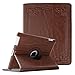 Fintie Rotating Case for iPad 4 3 2 (Old Model) - 360 Degree Rotating Smart Stand Protective Cover with Auto Wake/Sleep for iPad 4th Gen with Retina Display, iPad 3 & iPad 2, Vintage Antique Bronze