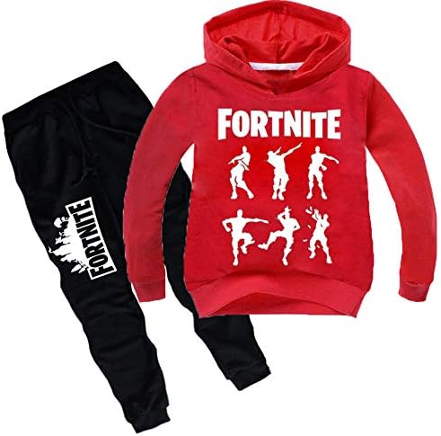 Fortnite Sweatshirt Set Girls Boys Kids Hooded Hoodies Pants