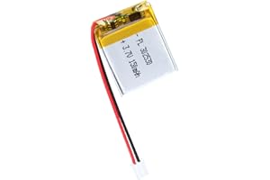 Qimoo 302530 3.7V Lipo Battery 150mAh 302530 Rechargeable Lithium Polymer Battery Pack with JST PH2.0mm Connector for Electronic Device