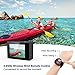 TEC.Bean 4K Action Camera, WiFi 14MP 45M Waterproof Sport Camera 170 Degree Wide View Angle 2.4G Remote Control 2 Rechargeable Underwater Cam Batteries and Kit of Accessories