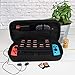TAKECASE Nintendo Switch Hard Case, Fits Adapter/Charger, Includes 19 Game Card Storage, Accessories Pouch, Handle, Nintendo Switch Carrying Case, Nintendo Switch Case – Blackthumb 1