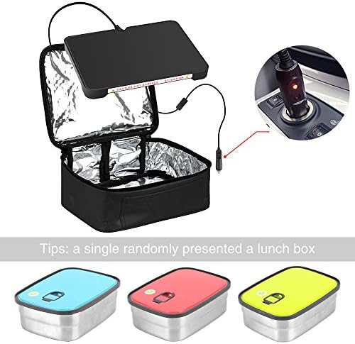 Lunch Box with Portable Oven, Lunch Bag for Men Women Adults with Divided - Thermal Lunchbox Cooler for Kids Teens Boys Decker Tote Sit For Small Microwave Oven (Black)