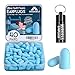 Foam Ear Plugs for Sleeping, 40 Pairs Noise Cancelling Ear Plugs with Aluminum Carry Case, 34db NRR Soft Sleep Earplug for Noise Reduction, Sound Blocking, Traveling, Flying, Working, Studying, Blue