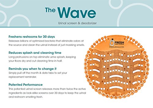 6 Urinal+Screen+Deodorizer+Pack+Anti+Splash