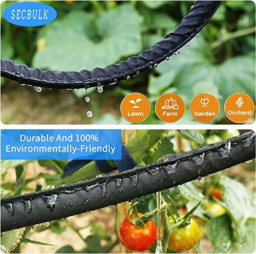 Secbulk 2026 Flat Soaker Hose 100 ft with Stakes for Garden, 50ft photo 11