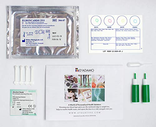 Original Home Blood Typing Kit - New Package + Extra Lancet (50 Kits)