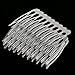 Jili Online 10 Pieces Blank Hair Clips Combs Pins Barrettes Wedding Bridal Metal Hair Combs Clips DIY Hair Bows Findings