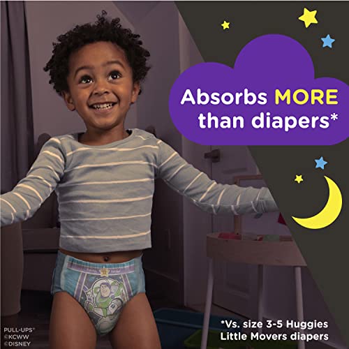 PullUps Boys' Nighttime Potty Training Pants, Training Underwear, 3T4T (3240 lbs), 60 Ct