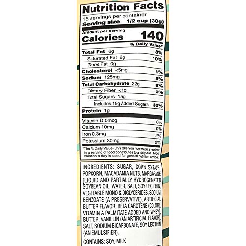 Island Princess Hawaiian Macadamia Nut Popcorn Crunch 16 oz. Bag