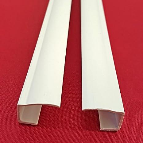 Sonnenschutz-HH 2 Stück PVC Seitenschienen Länge 150 cm selbstklebend für Klemmfix-Rollos Verdunkelungsrollo - individuell kü