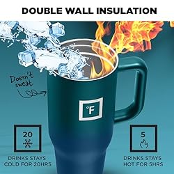 IRON °FLASK Co-Pilot Insulated Mug w/Straw & Flip