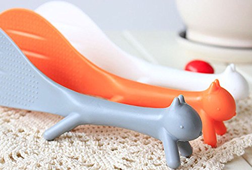 Connia Creative Lovely Kitchen Supplied Squirrel Shaped Non Stick Rice Paddle Color Random