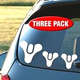 Destiny logo vinyl decals - 3 Pack – for windows, cars, trucks, tool boxes, laptops and tablets