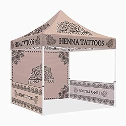 Pop Up Canopy Tent for Henna Tattoos
