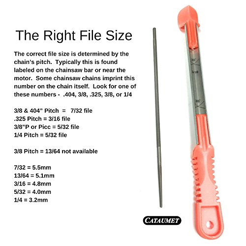 Cataumet Tree Felling Wedge, 2 Pack Set, Size 5.5â€ IN, Spiked ABS Plastic, Logging Supplies With One Bonus Chainsaw Sharpener File Guide, Size 7/32â€