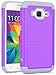 Core Prime Case, LK [Shock Absorption] Hybrid Dual Layer Armor Defender Protective Case Cover for Samsung Galaxy Core Prime (Violet)