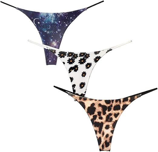 Women’s Panties Cotton Thongs Pack of 3pcs GString Amazon.ca