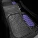 FH Group F11500 Heavy Duty Trimmable Touchdown Floor Mats (Indigo) Full Set with Gift - Universal Fit for Trucks, SUVs, and Vans