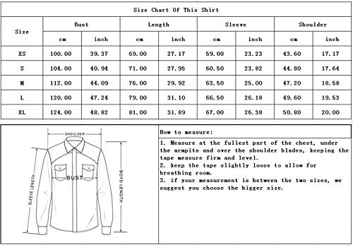 chouyatou Men's Essential Button Down Long Sleeve Washed Denim Shirt - Image 3