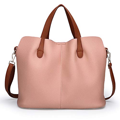 Londony Vintage Handbags in Retro Purses and Handbags for Women Satchel Shoulder Tote Bags Pink - Thumbnail 2