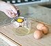 Internet's Best Stainless Steel Egg Separator | Egg White Egg Yolk Separator | Filter Egg Sieve | Breakfast Kitchen Tool Strainer