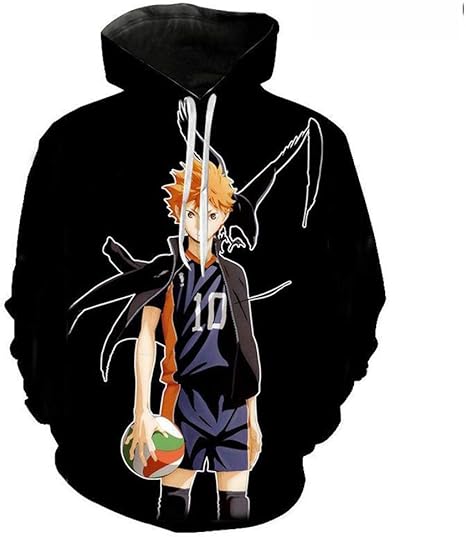Amazon ハイキュー パーカー セーター 長袖 フード付き アニメ 漫画 長袖 春秋冬 プルオーバー フード付き おしゃれ 男女兼用 日常服 保温 プラスカシミア 厚い 棉 上着 男女兼用 ゆったり コスプレ 仮装 通販