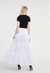 WOWBRIDAL Women's Ankle Length Petticoats Wedding