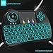 Globtronic KP-810-21Q-GEN-1 Wireless Mini Keyboard 2.4GHz Backlit H9 with Touchpad Mouse, Multi-Media Remote Control for PC/Android TV Box/Smart TV/HTPC