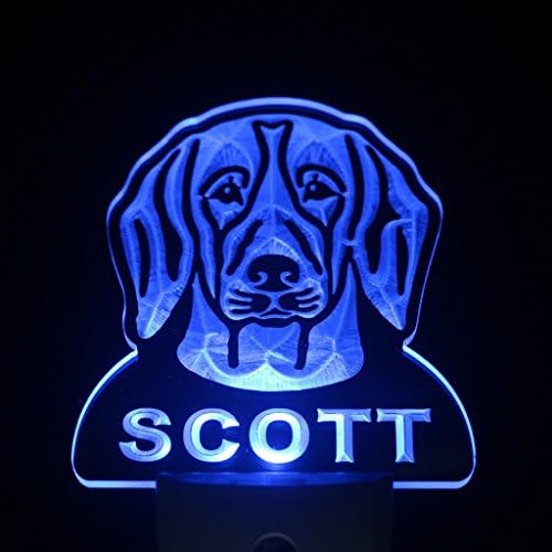 ws1054-tm Beagle Personalized Night Light Name Day/ Night Sensor LED Sign
