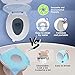 Gimars Newest Reusable Silicon Folding Public Adults Teens Travel Toilet Potty Seat Covers Protectors,Gray