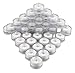 SAMYO Set of 36 Waterproof Wedding Submersible Battery LED Tea Lights Underwater Sub Lights- Wedding Centerpieces Party Decorate (Warm White)
